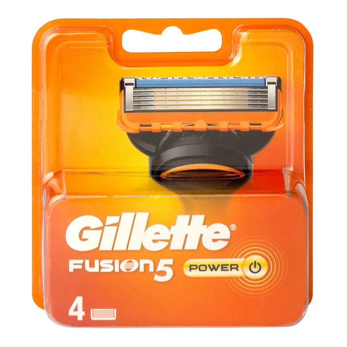 Gillette Fusion 5 Power Cartridges - 4 Pack