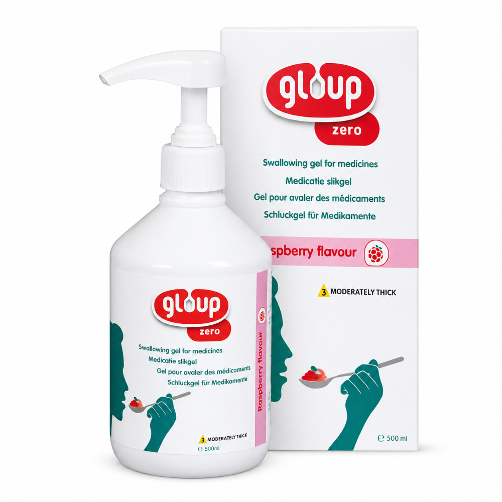 Gloup Zero Swallowing Gel Raspberry Flavour - 500ml