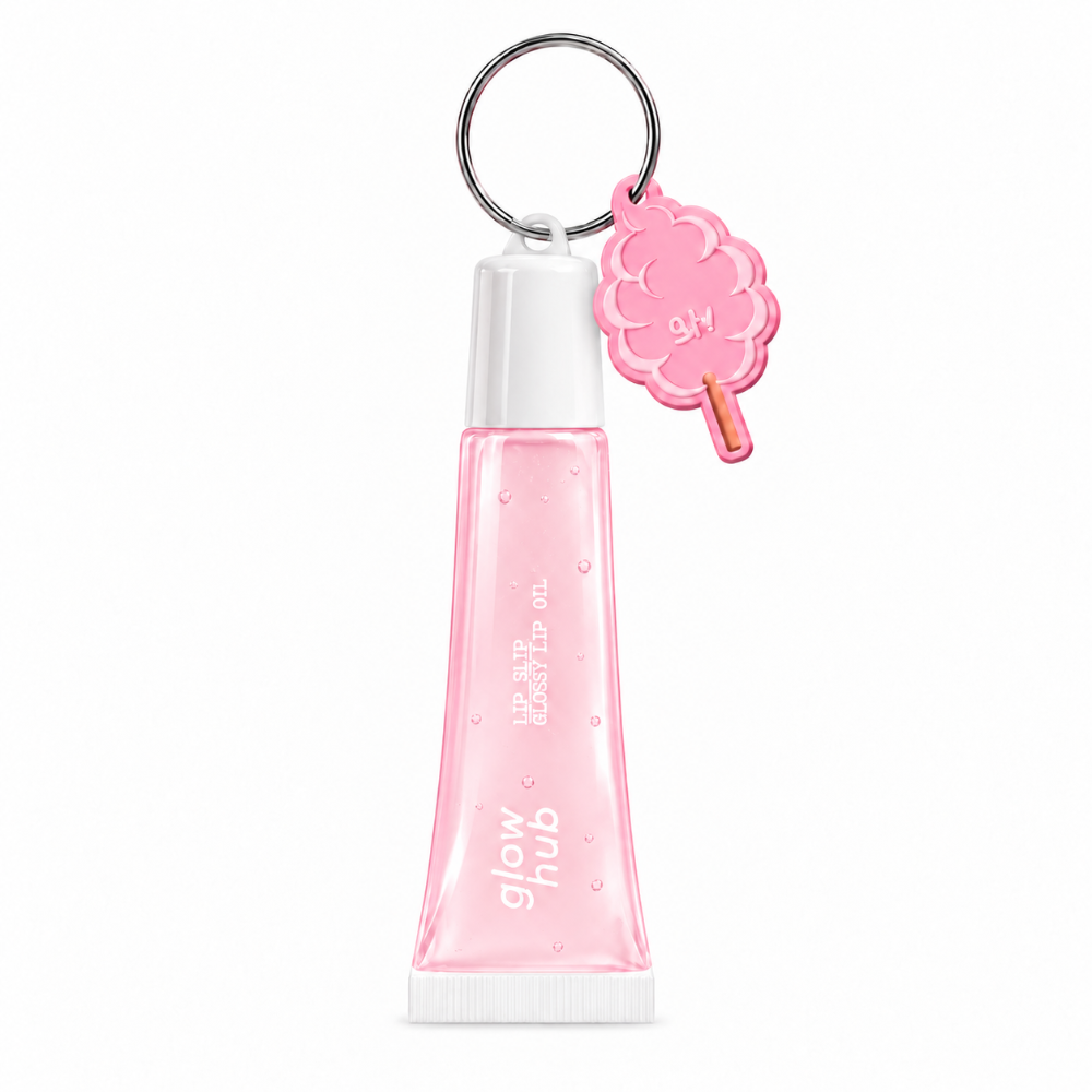Glow Hub Glossy Lip Oil Keychain Candyfloss - 12ml