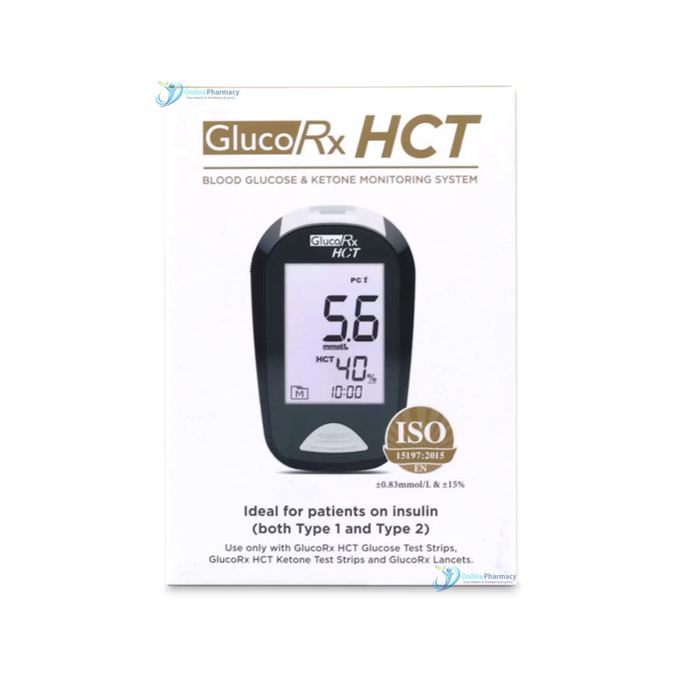GlucoRx HCT Blood Glucose and Ketone Monitor