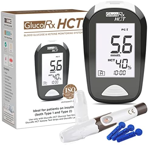 GlucoRx HCT Blood Glucose and Ketone Monitor