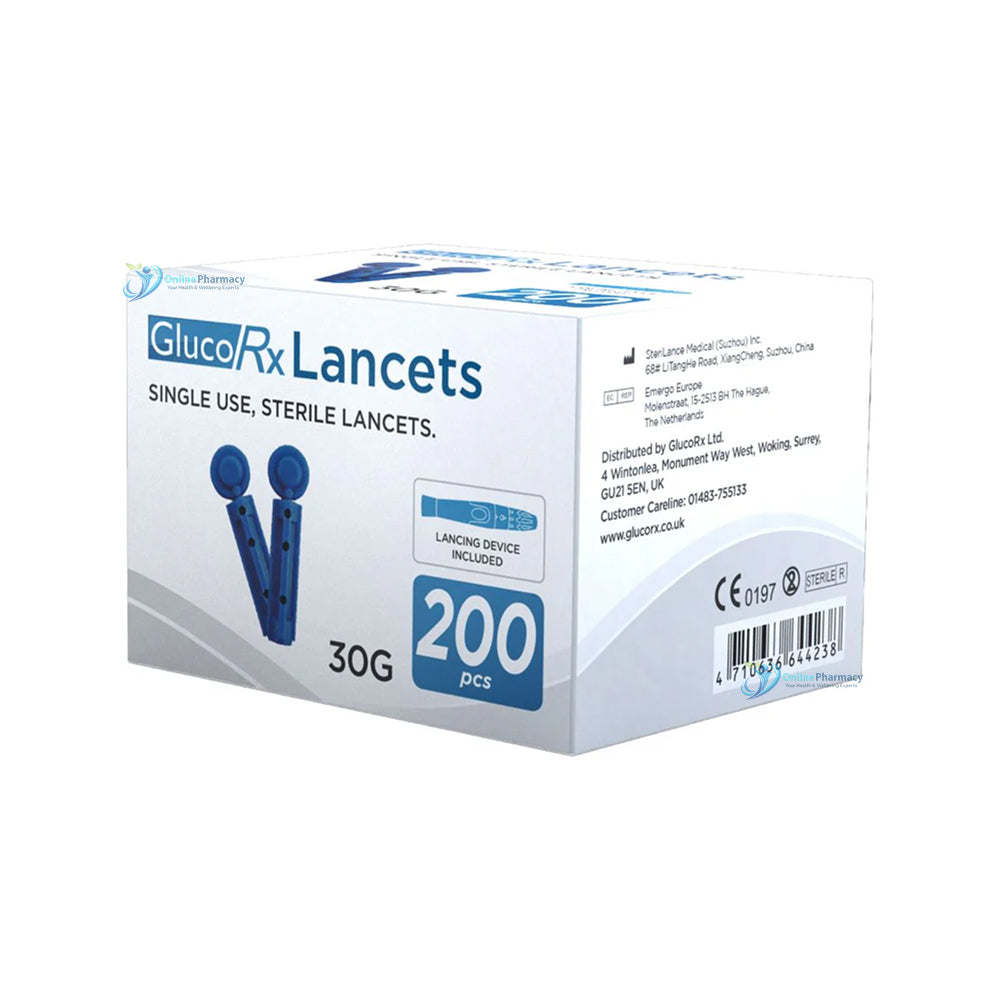 GlucoRx Lancets - 200 Pack