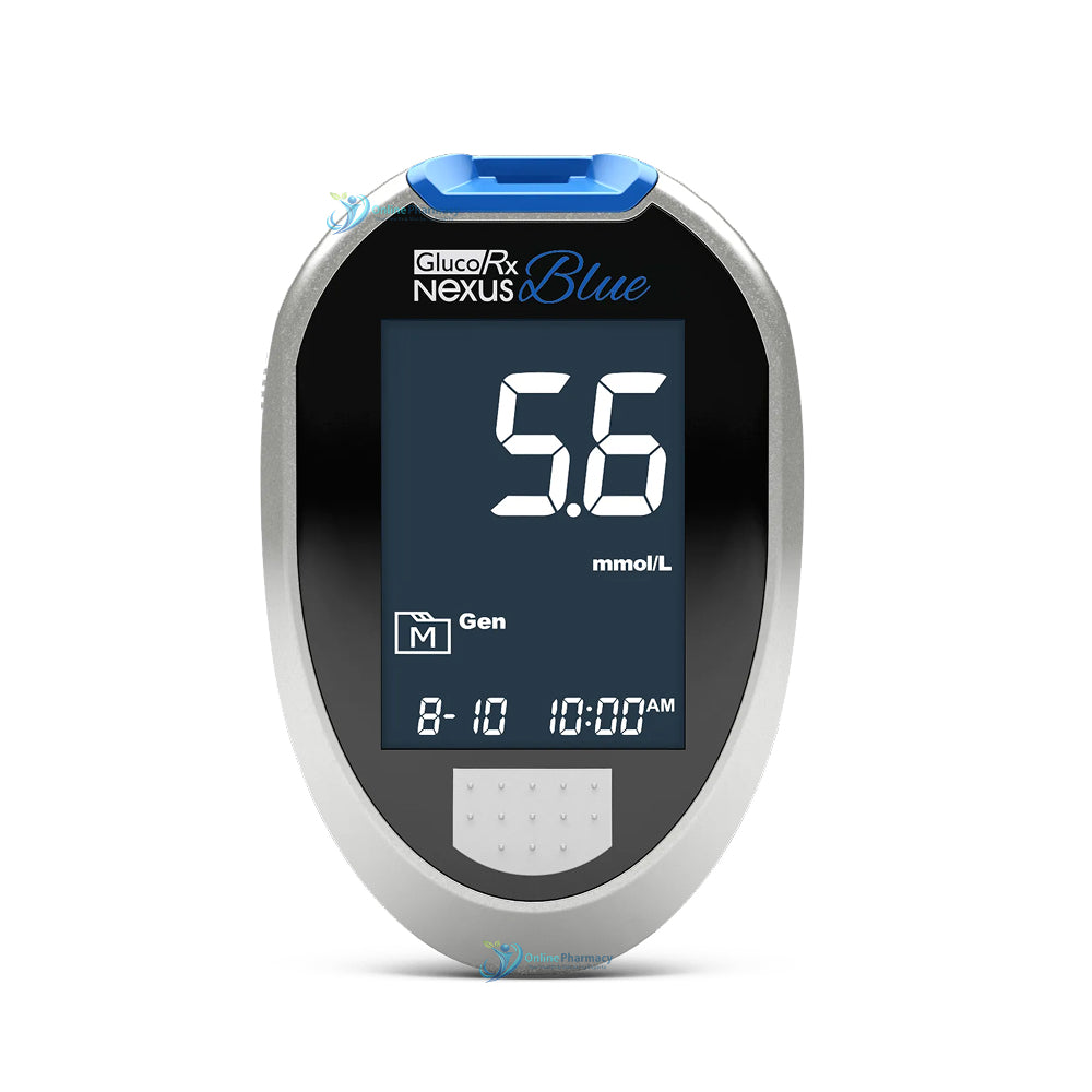 GlucoRx Nexus Blue Blood Glucose Meter