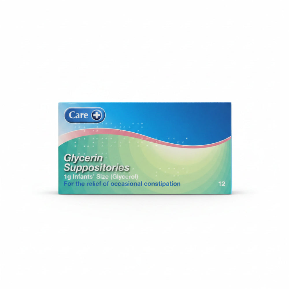Glycerol 1g Suppositories For Infants - 12 Pack