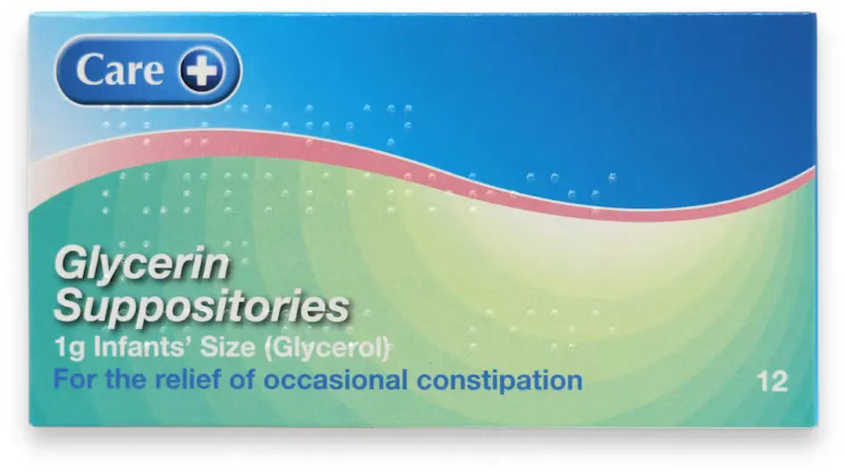Glycerol 1g Suppositories For Infants - 12 Pack