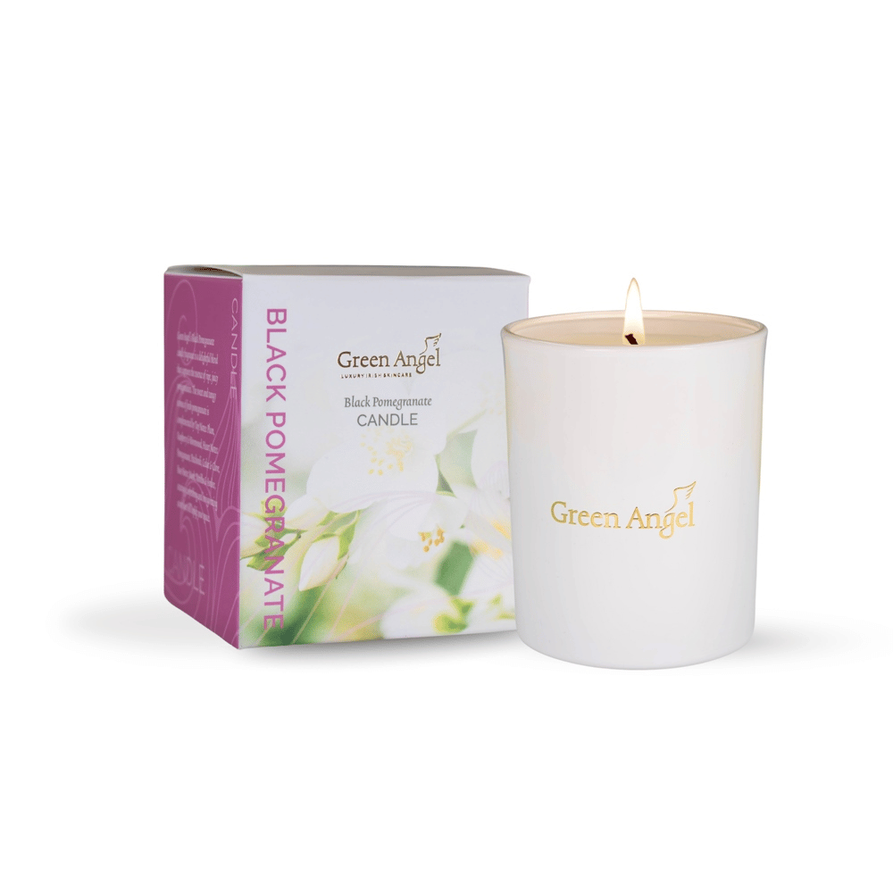 Green Angel Precious Oils Black Pomegranate Soy Wax Candle 170g