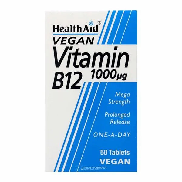 HealthAid Vitamin B 12 1000 - 50 Tablets
