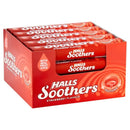 Halls Soothers Throat Lozenges Strawberry - Single Pack / Box of 20 Pack