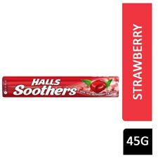 Halls Soothers Throat Lozenges Strawberry - Single Pack / Box of 20 Pack