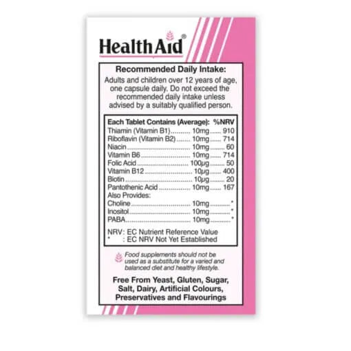HealthAid Vitamin B Complex Supreme - 30 Capsules