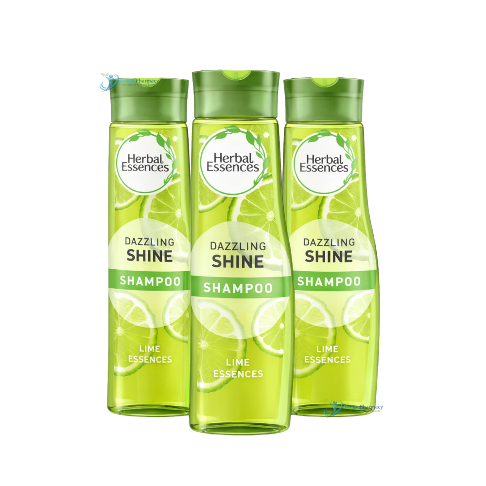 Herbal Essences Dazzling Shine Shampoo - 400Ml x 3