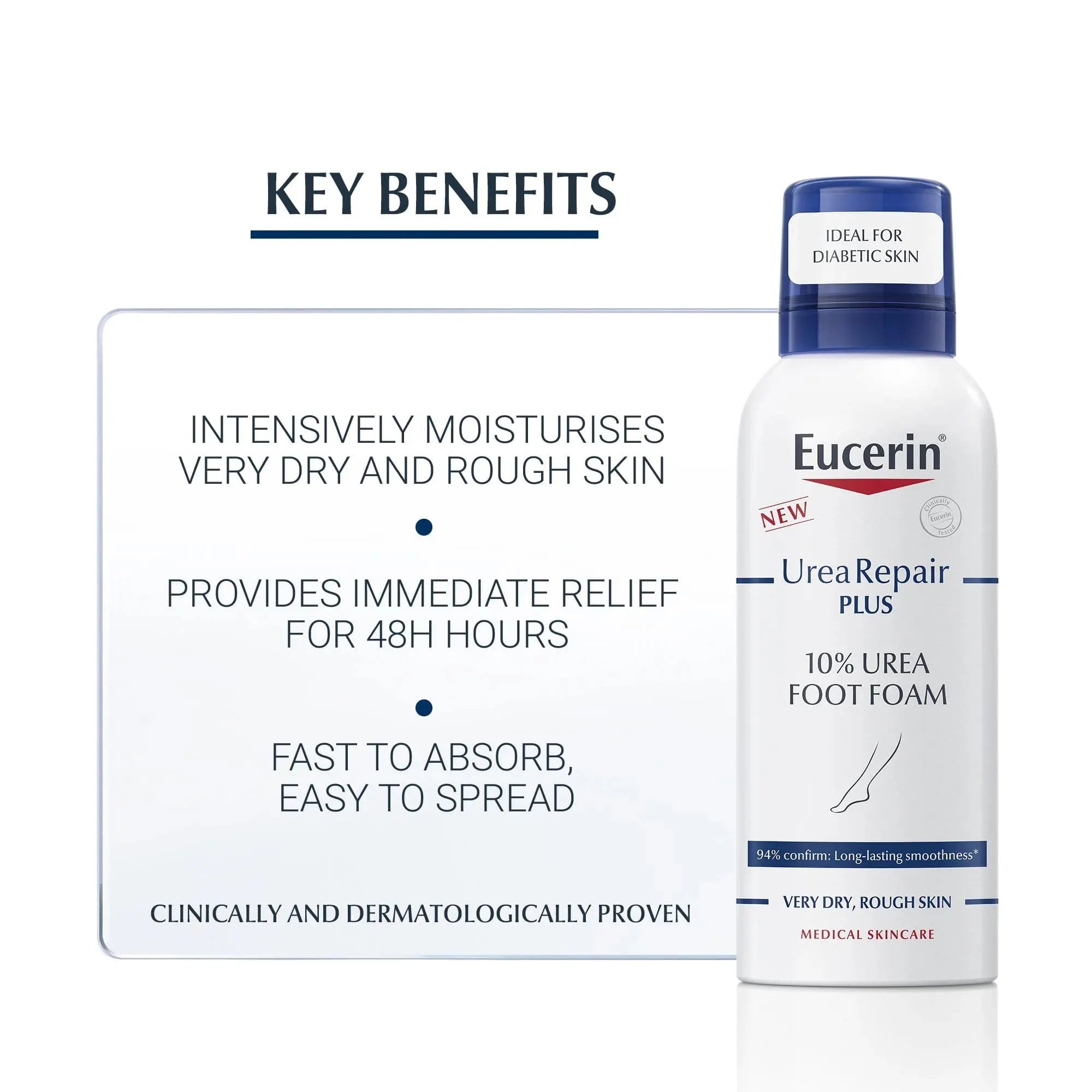 Eucerin Dry Skin Urea Repair Foot Foam - 150ml