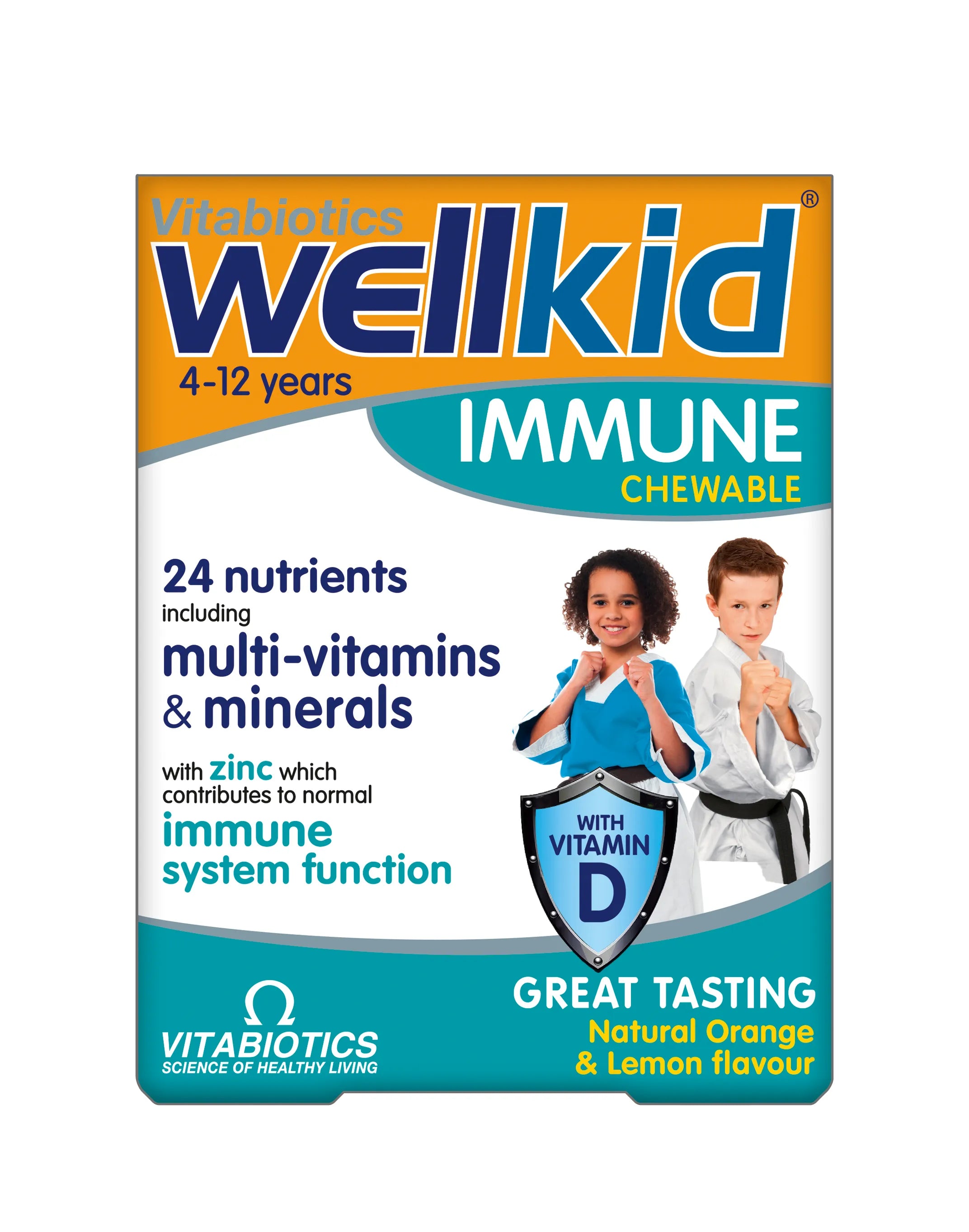 Vitabiotics Wellkid Immune Chewable - 30 Tablets