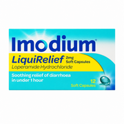Imodium LiquiRelief 2mg Soft Capsules - 12 Pack