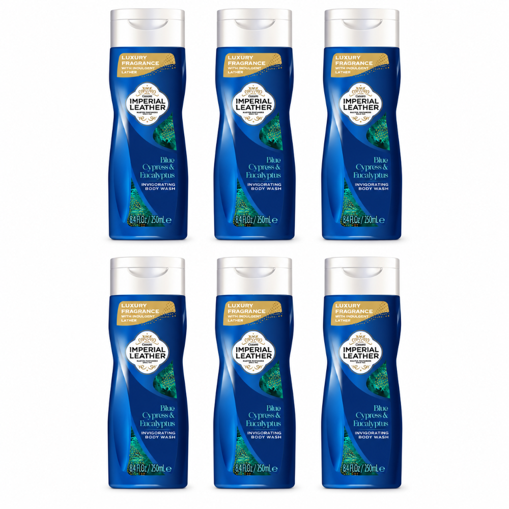 Imperial Leather Blue Cypress & Eucalyptus Body Wash 250ml x 6 Pack
