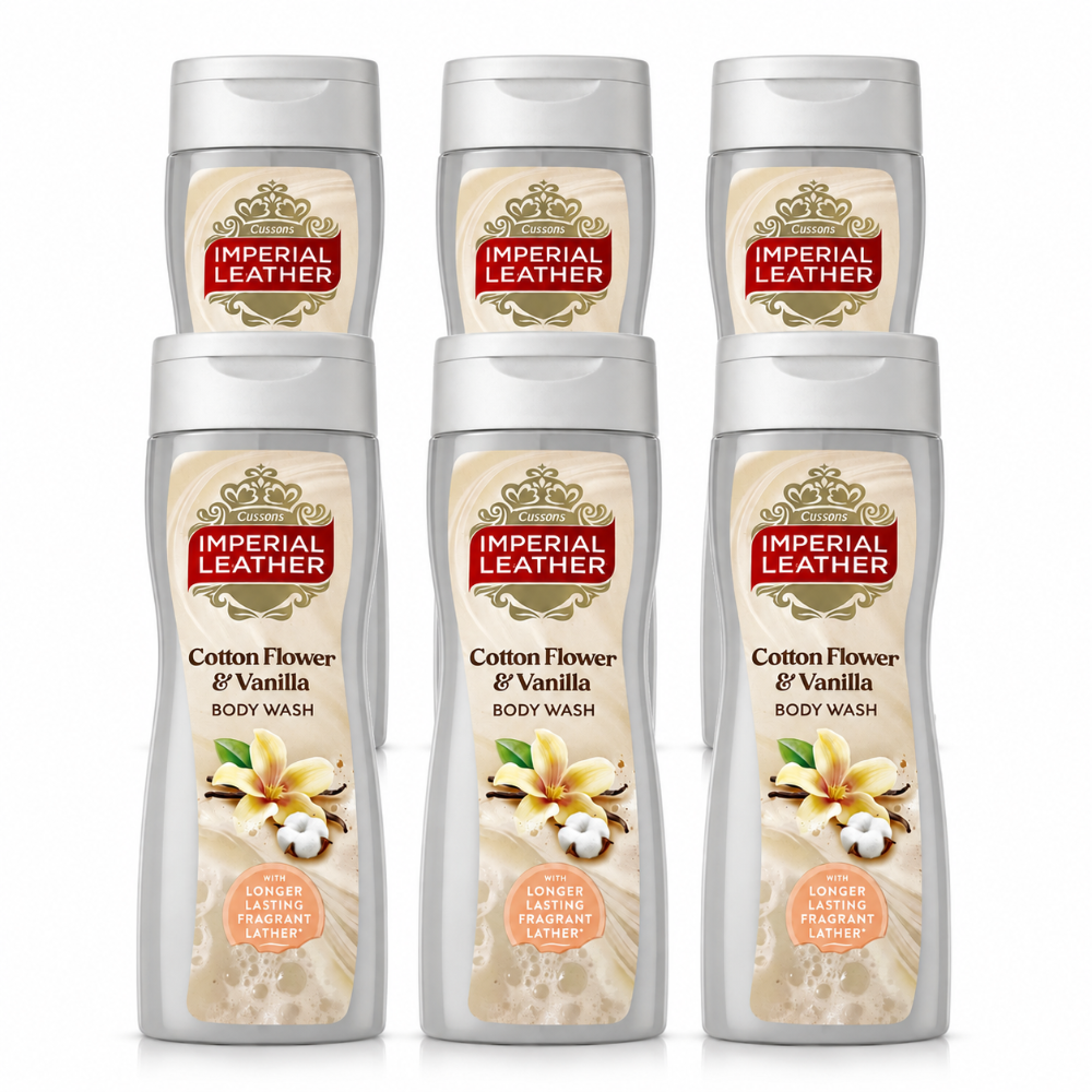 Imperial Leather Moisturising Body Wash Cotton Flower & Vanilla Orchid 235ml x 6 Pack