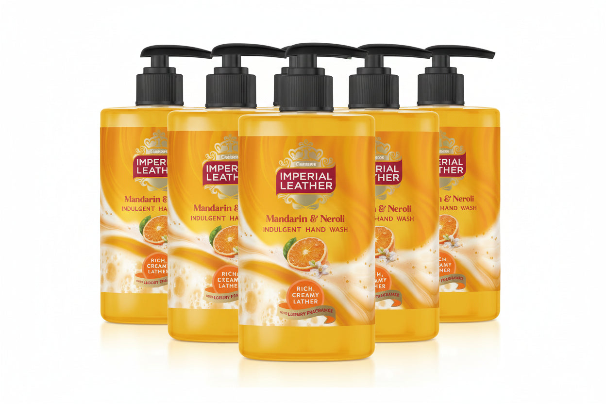 Imperial Leather Refreshing Antibacterial Mandarin & Neroli Hand Wash 500ml x 6 Pack