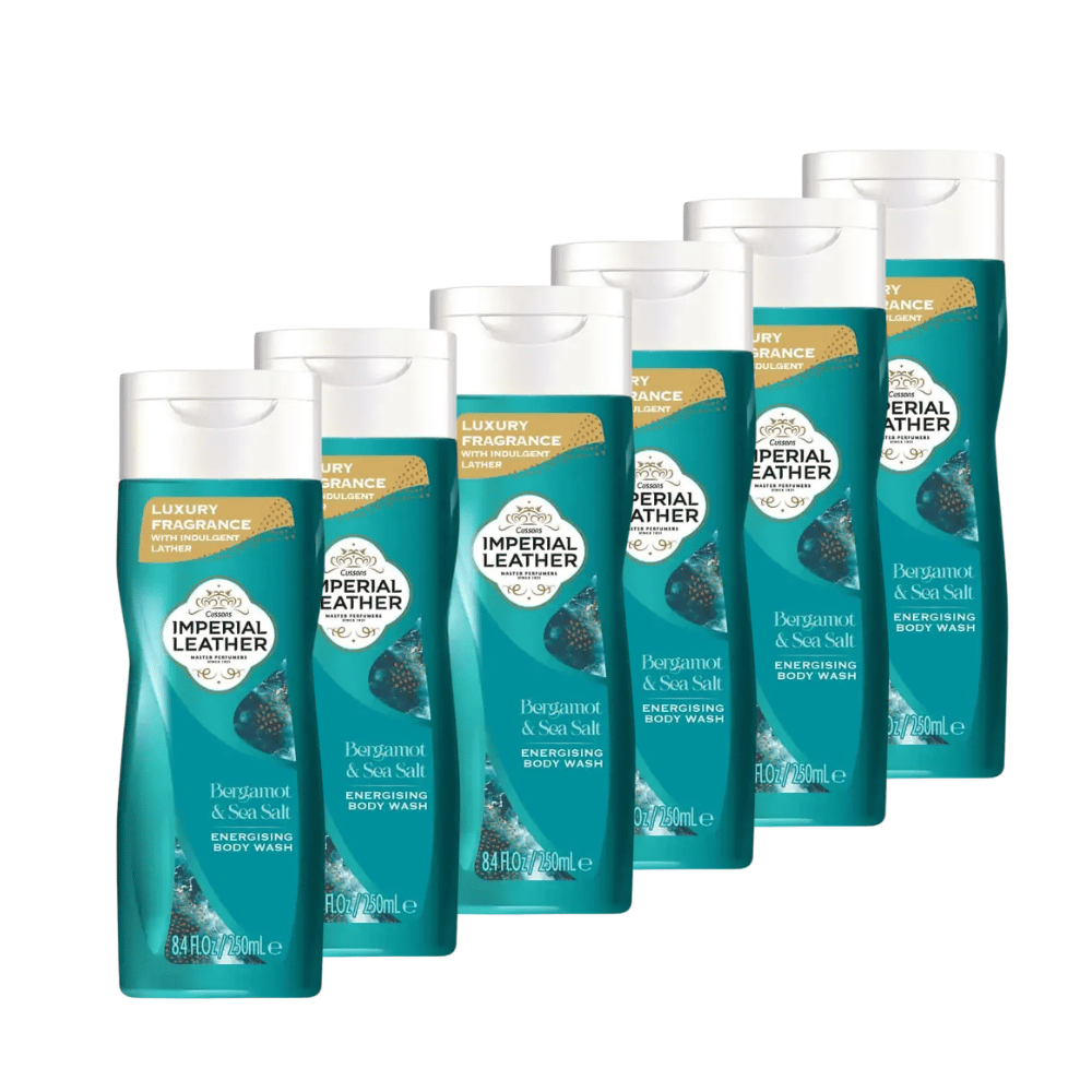 Imperial Leather Bergamot & Sea Salt Body Wash 250ml x 6 Pack