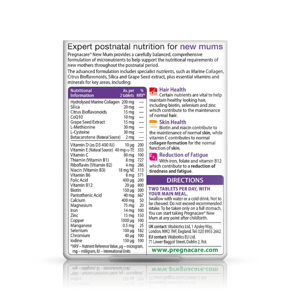 Vitabiotics Pregnacare New Mum Tabs - 56 Pack