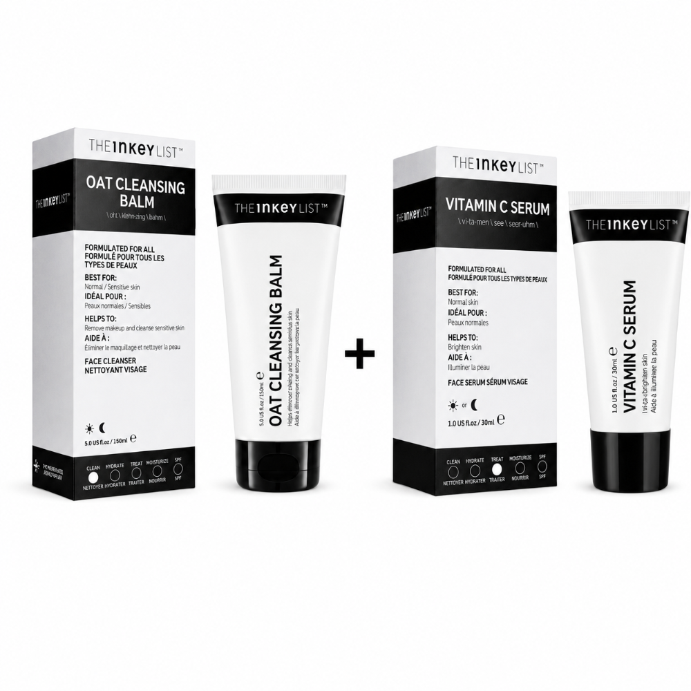 Inkey List Vitamin C Serum 30% & Inkey List Oat Cleansing Bundle