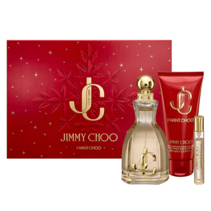 Jimmy Choo I Want Choo 100ml 3pc Gift Set100ml Edp Spr, 100ml Body Lotion, 7.5ml Edp Spr