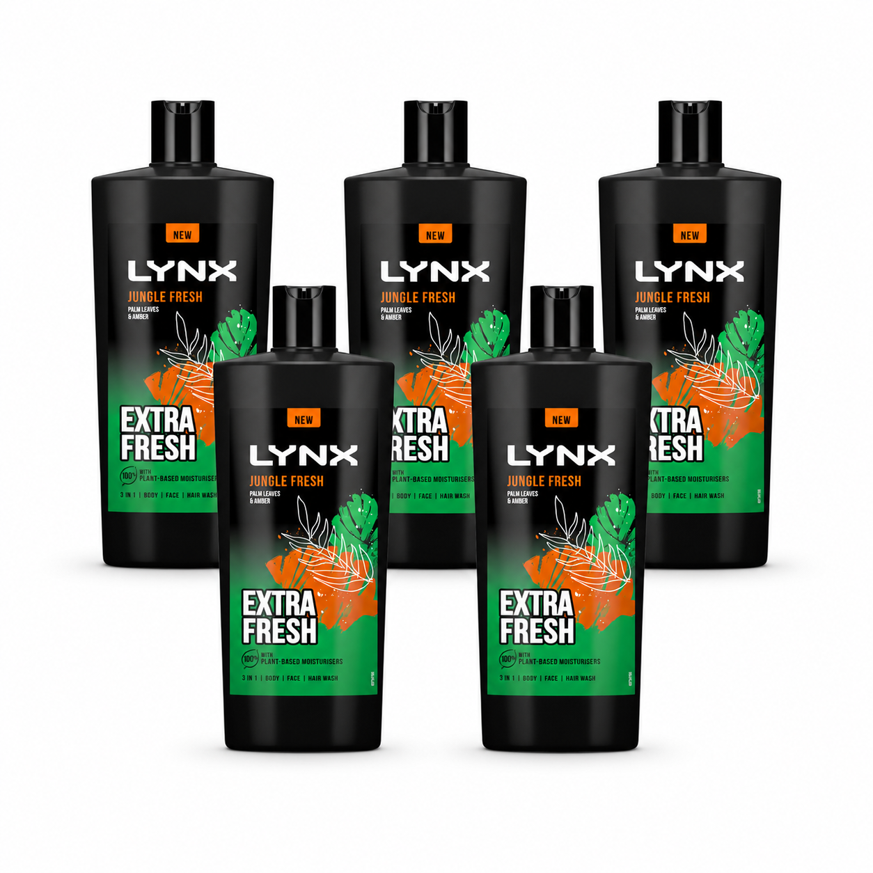 Jungle Fresh Shower Gel - 5 Pack