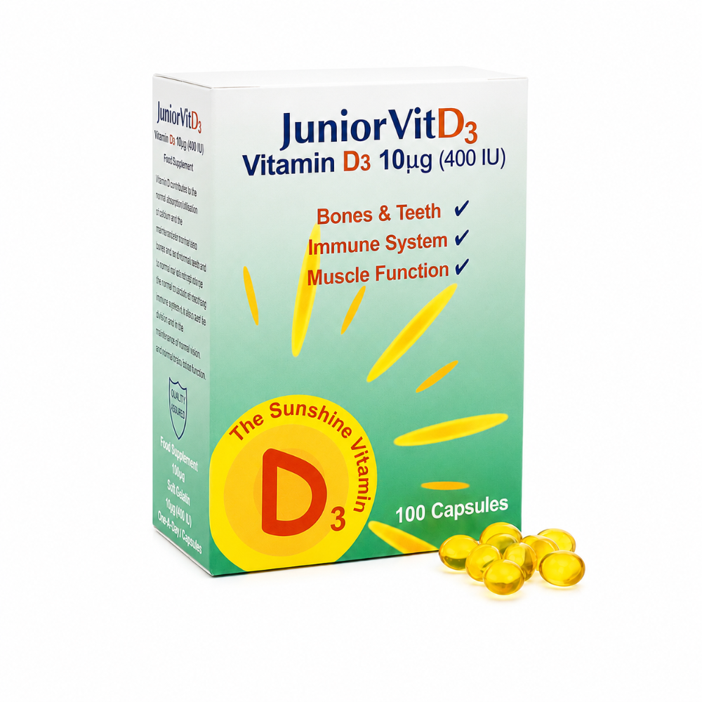 Junior Vit D3 Pure Vitamin D Caps 400iu - 100 Capsules