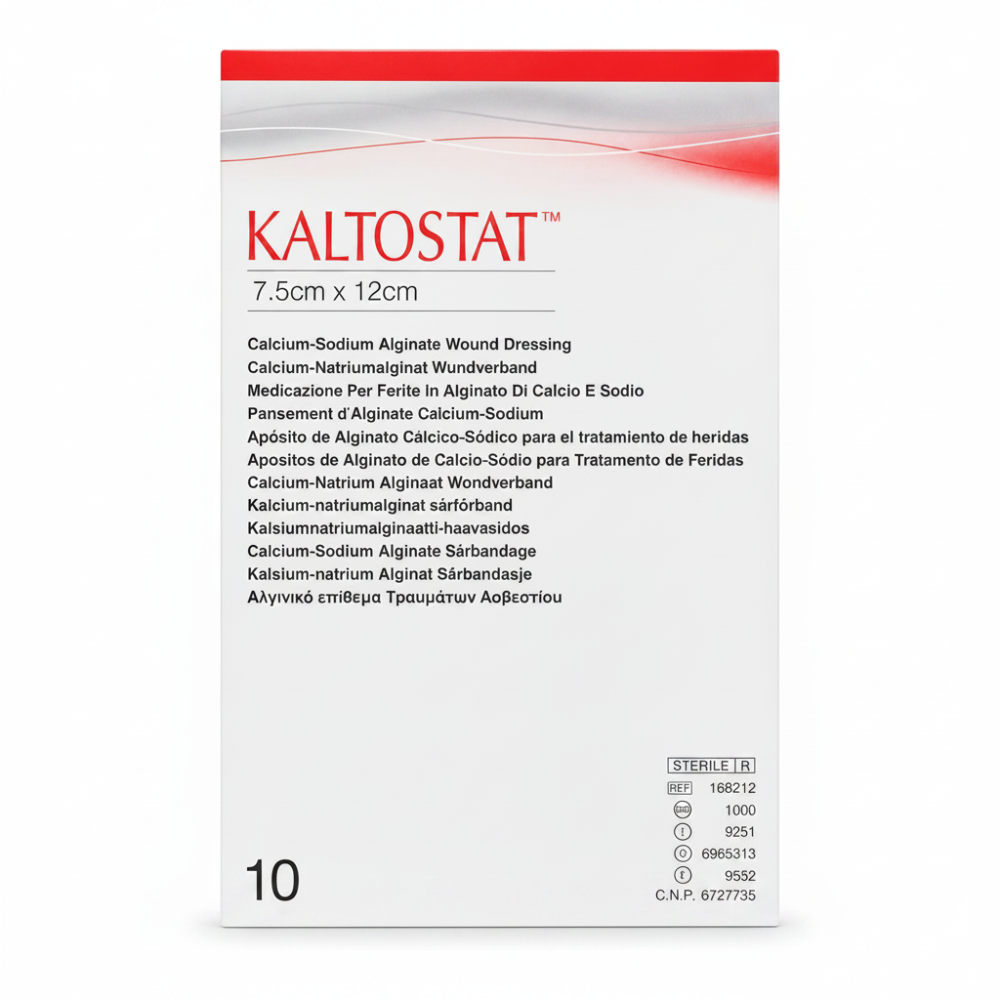 Kaltostat 1000 Alginate Wound Dressing 7.5cm x 12cm - 10 Pack