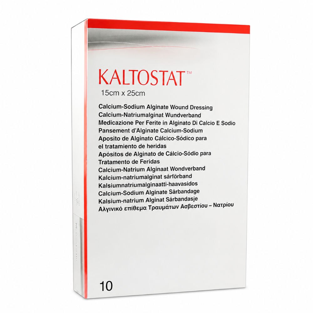 Kaltostat 1002 Alginate Wound Dressing 15cm x 25cm - 10 Pack