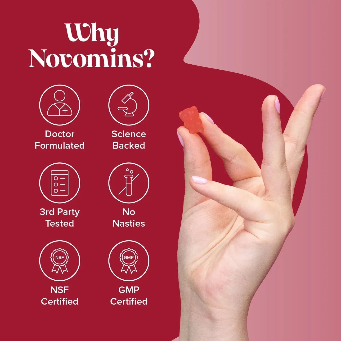 Novomins Kids Iron Gummies - 30 Pack