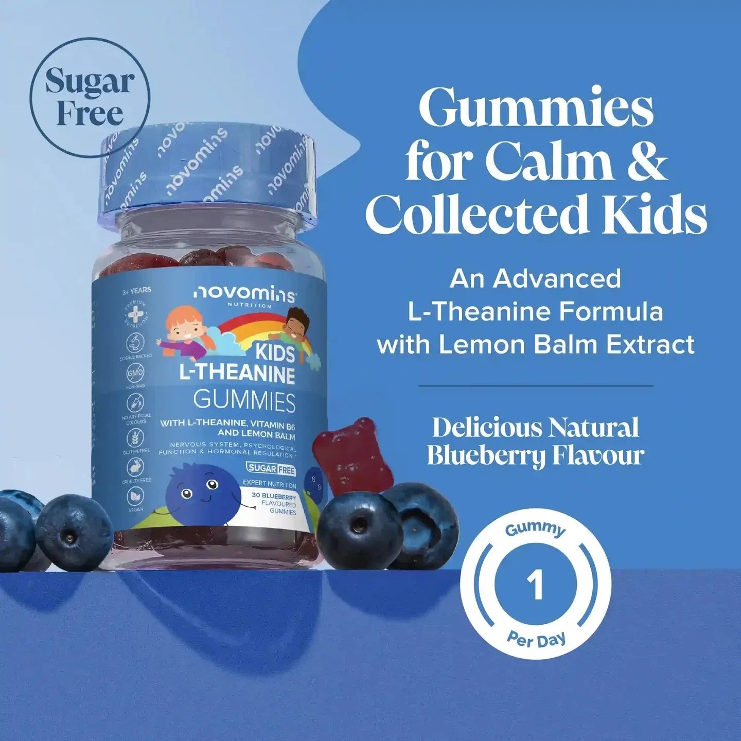 Novomins Kids L-Theanine Gummies - 30 Pack