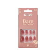 Kiss Bare But Better Nude Nude Medium Coffin Nails