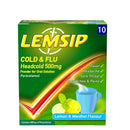 Lemsip Cold & Flu Lemon & Menthol - 10 Sachets