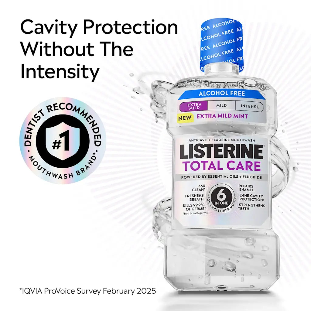 Listerine Total Care Extra Mild Alcohol Free - 500ml