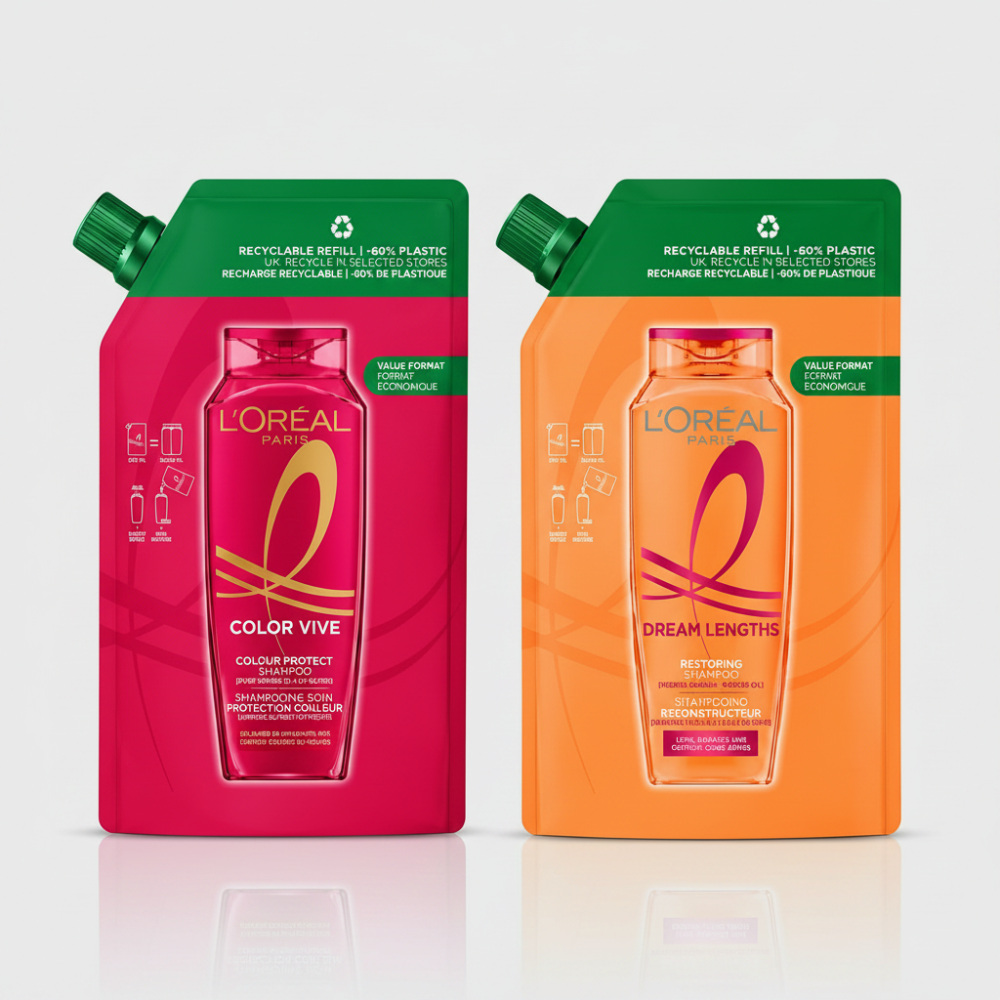 L'Oréal Paris Shampoo Refill Pouch Bundle