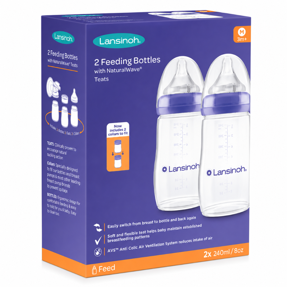 Lansinoh Feeding Bottle - 2 x 240ml