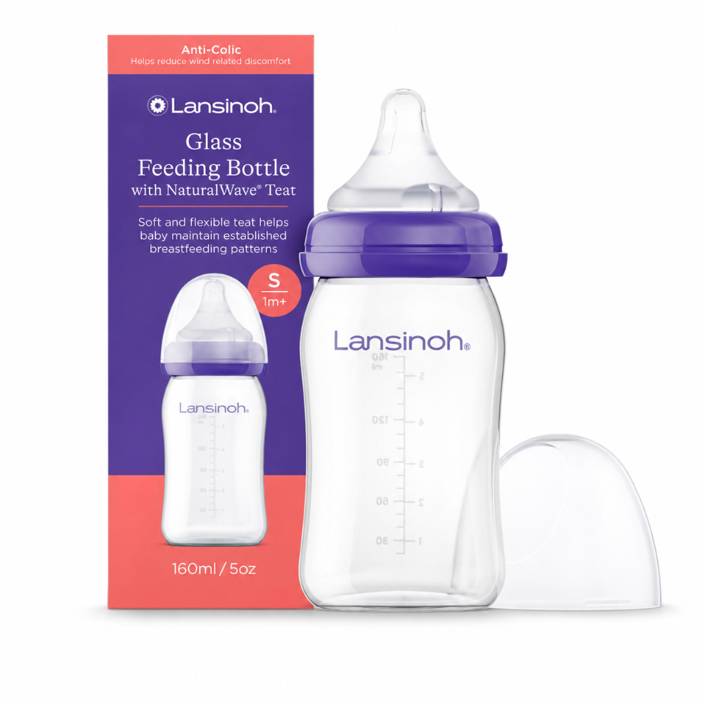 Lansinoh Glass Feeding Bottle - 160ml