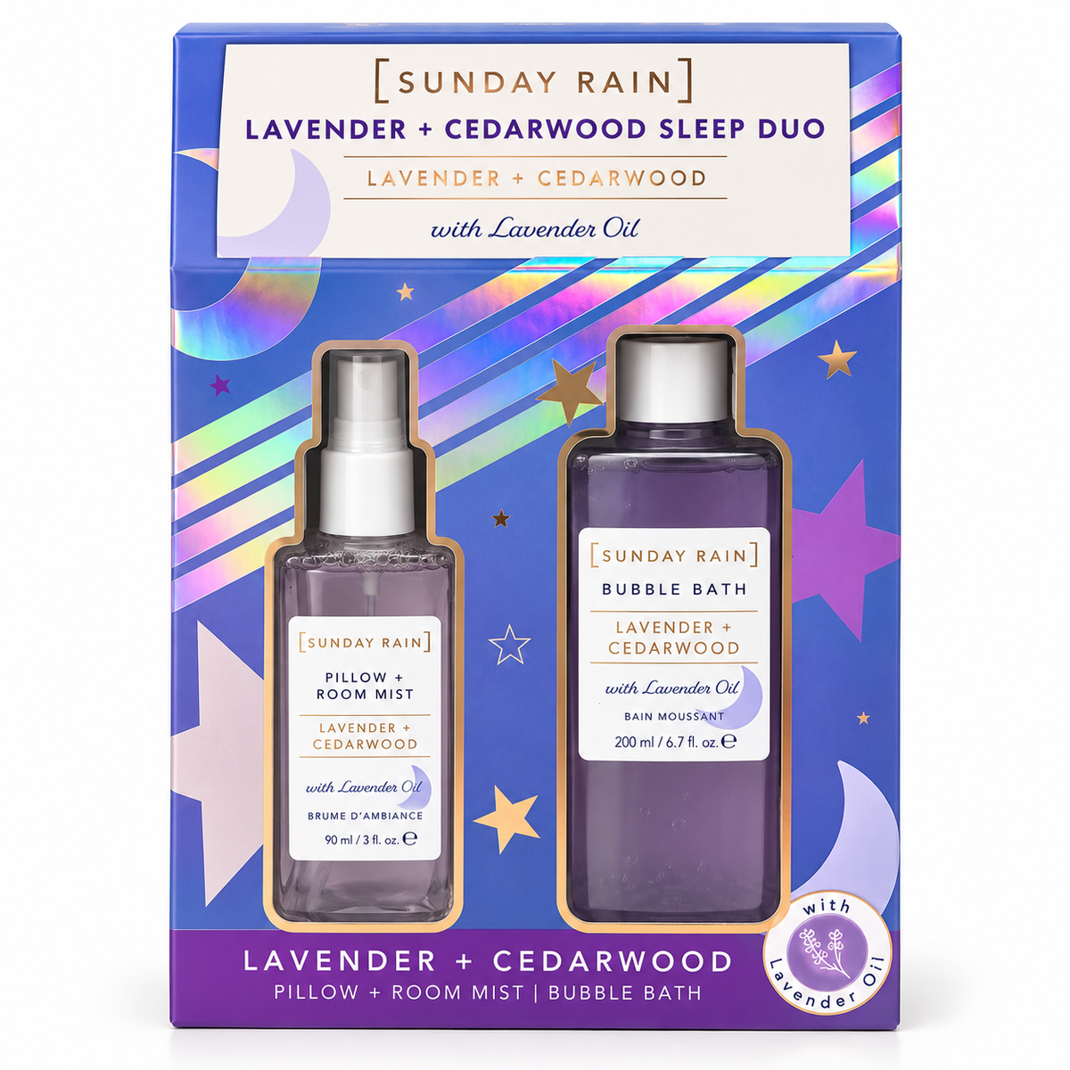 Sunday Rain Lavender + Cedarwood Sleep Duo Gift Set