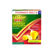 Lemsip Max Cold & Flu Hot Lemon 1000mg - 5/10 Pack