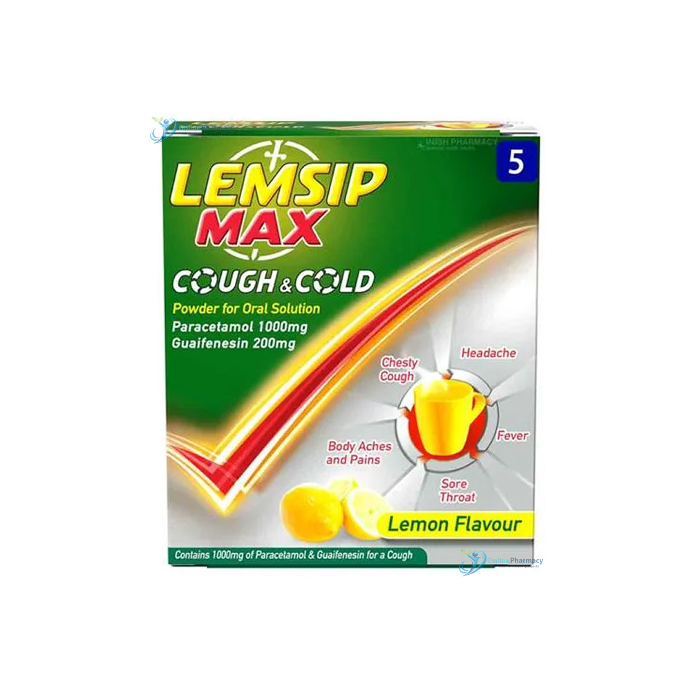 Lemsip Max Cough & Cold Sachets - 5 Pack