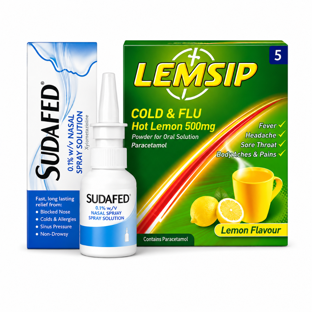 Lemsip & Sudafed Nasal Spray Bundle