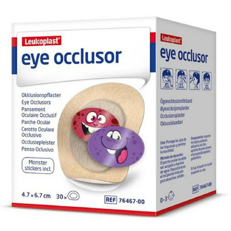 Leukoplast Eye Occlusor Infant (0-3 Years) 4.7cm x 6.7cm - 30 Pack