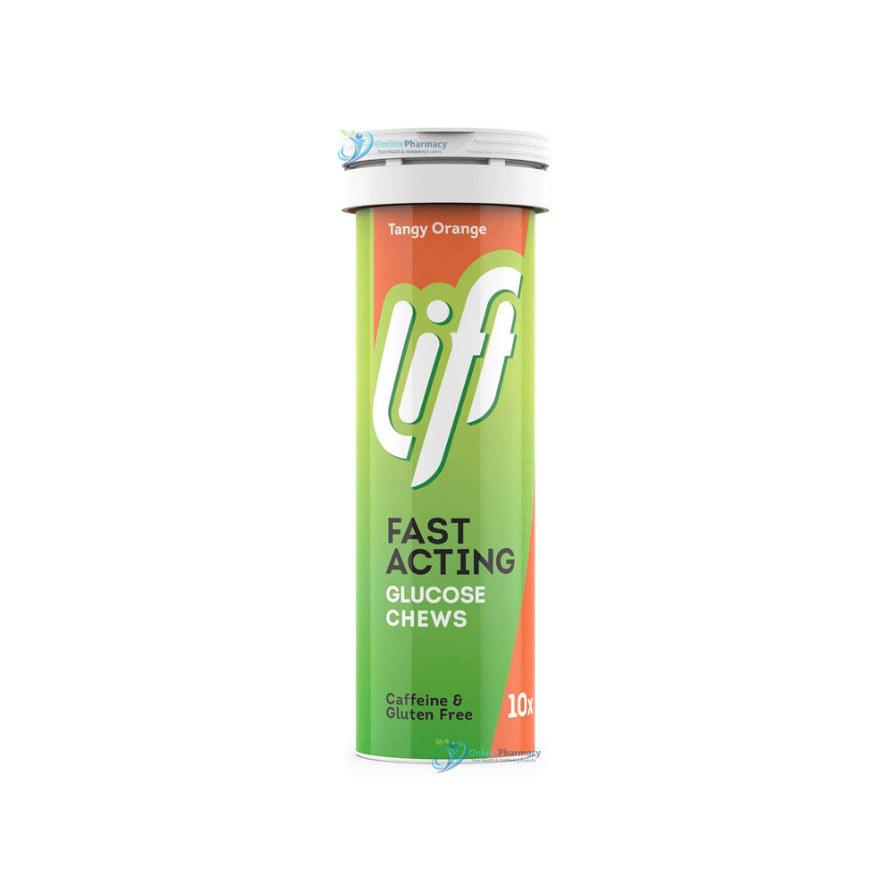 Lift Glucose Chews Orange - 10 Pack