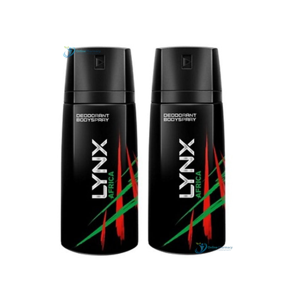 Lynx Body Spray Africa Twin - 150ml x 2 Pack