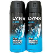 Lynx Body Spray Ice Chill 150ml - Twin Pack