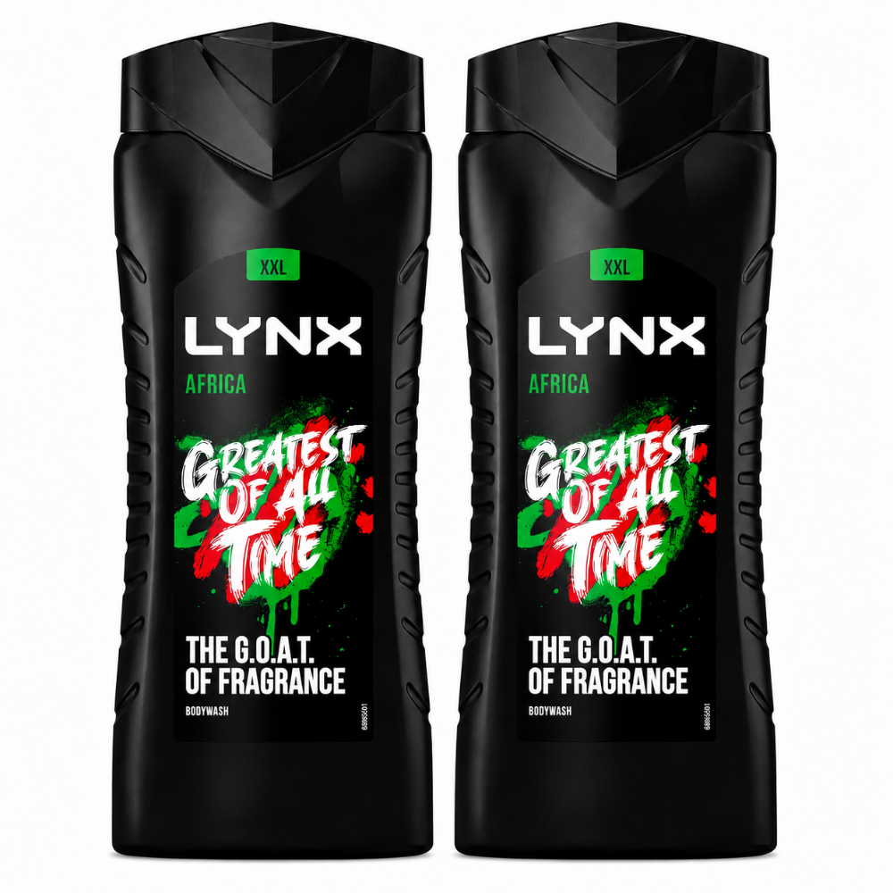 Lynx Africa Shower Gel - 225ml x 2 Pack