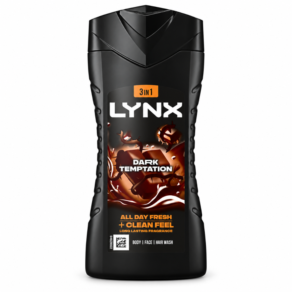Lynx Dark Temptation 3in1 Wash - 225ml