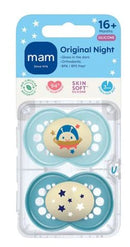 MAM Night Soothers - 16+ Months - 2 Pack Boy