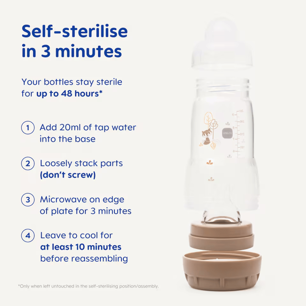 MAM Easy Start Anti-Colic Triple Pack Bottles 260ml 2+ Months