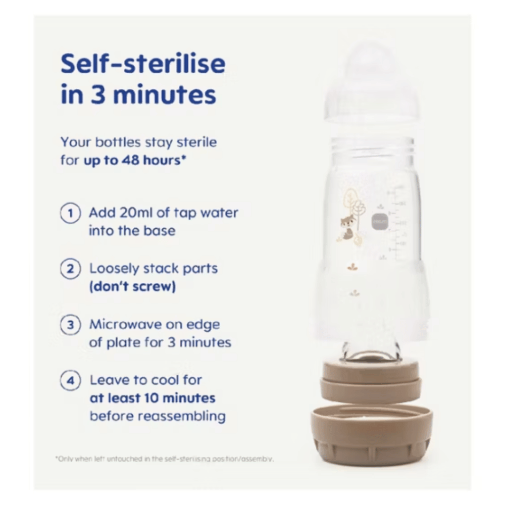 MAM Easy Start Anti Colic Triple Pack Bottles 160ml 0 Months +